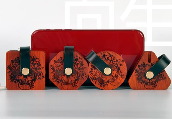 激光雕刻耳機纏繞器，解決您收納煩惱